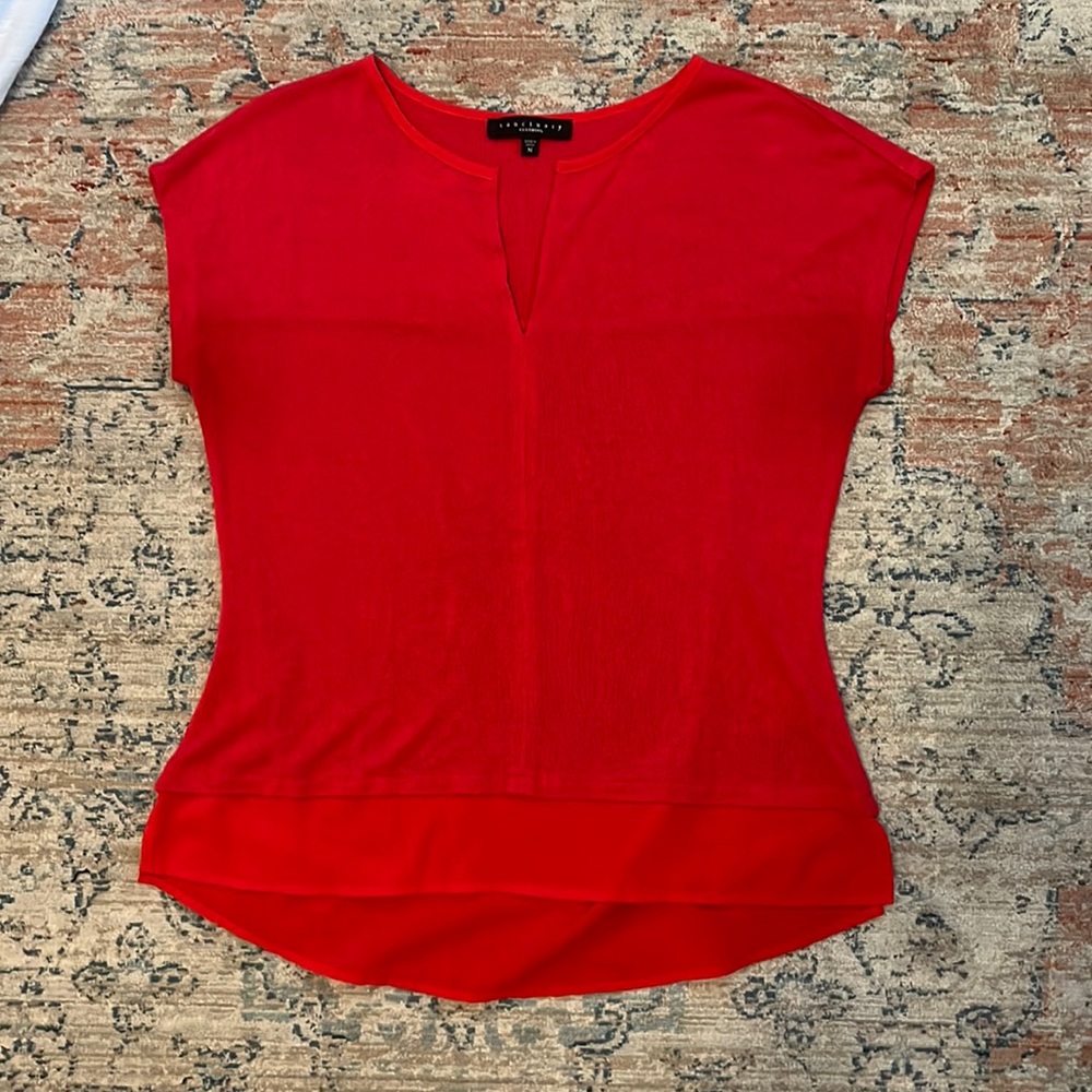 Short sleeve sweater/blouse